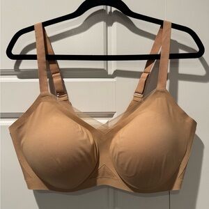 Honeylove Liftwear Crossover Bra Color Sand Womens Size 40C/D